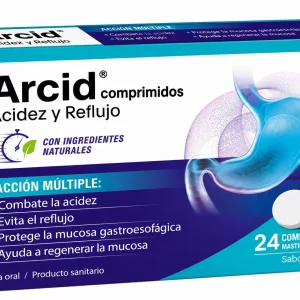 Arcid 24 comprimidos masticables sabor naranja