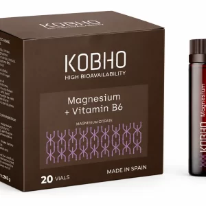 Kobho magnesium + vitamin b6 liquido 20 viales 25 ml