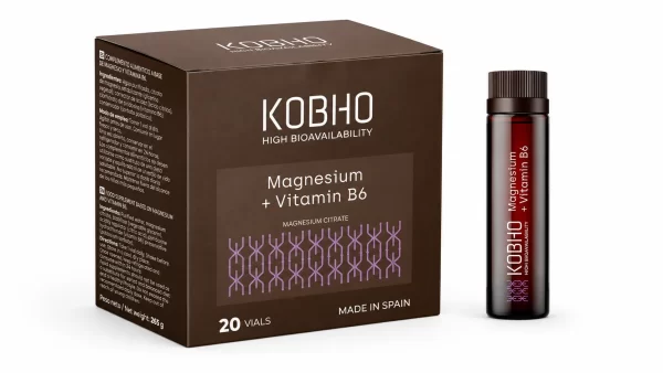 Kobho magnesium + vitamin b6 liquido 20 viales 25 ml