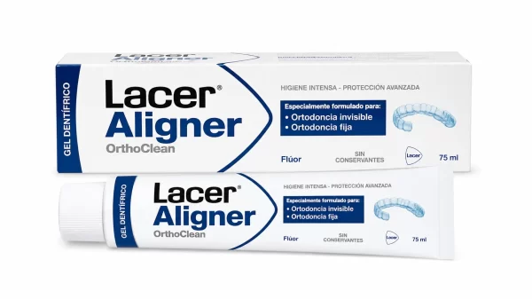 Lacer aligner ortodoncia pasta dentifrica sin coloracion 1 tubo 75 ml sabor menta