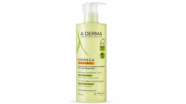 A-derma exomega control gel limpiador 2 en 1 500 ml