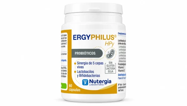 Nutergia ergyphilus hpy microbiota 5 cepas 60 caps
