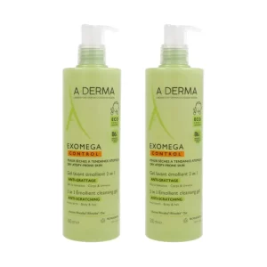 A-derma exomega control duplo gel limpiador 2 en 1 500 ml