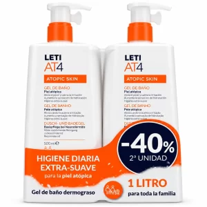 Leti at4 gel de baño 2x500 ml