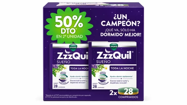 Zzzquil sueño toda la noche  28 comprimidos 2ª unidad 50%