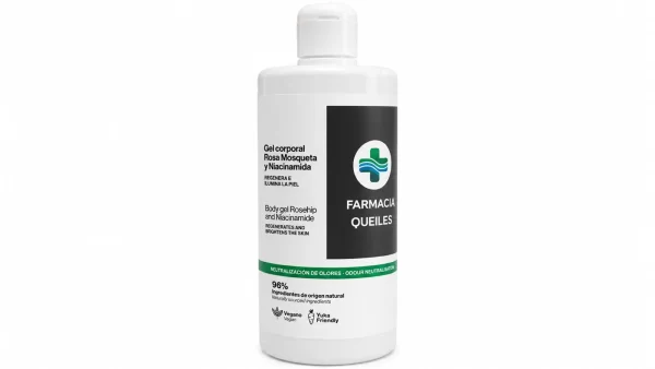 Farmacia queiles zero-gel corporal rosa mosqueta y niacina 1000 ml