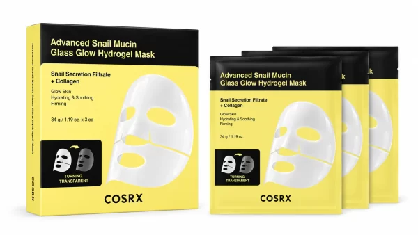 Cosrx advanced snail munich glass glow hydrogel 3 mask