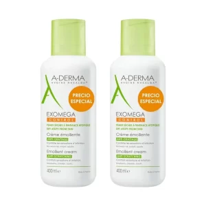 A-derma exomega control crema emoliente 2x400 ml