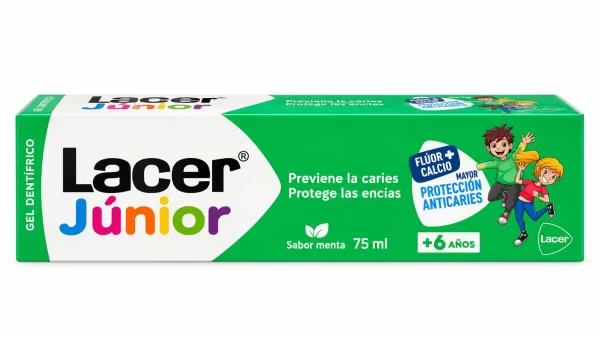Lacer junior gel dental  1 tubo 75 ml sabor menta