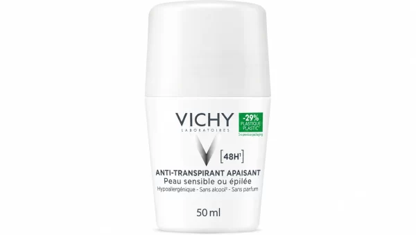 Vichy desodorante bola piel sensible o depilada 48h roll-on 50ml