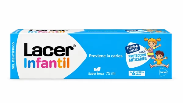 Lacer infantil gel dental 1 tubo 75 ml sabor fresa