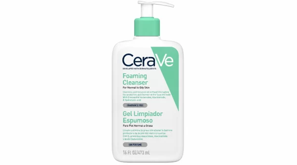 Cerave gel limpiador espumoso 1 envase 473 ml