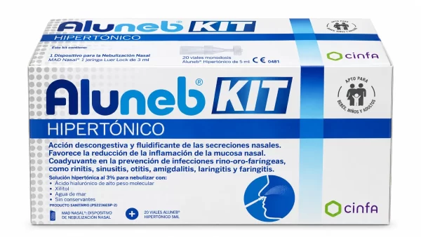 Aluneb hipertonico  kit 20 viales 5 ml + 1 dispo