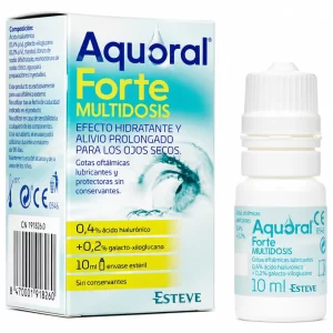 Aquoral forte multidosis gotas oftalmicas lubricantes