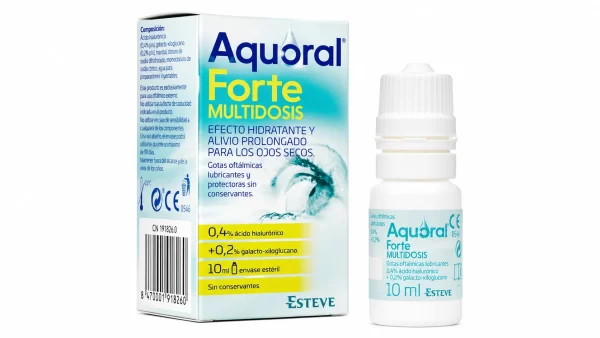 Aquoral forte multidosis gotas oftalmicas lubricantes