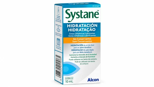 Systane hidratacion gotas oftalmicas lubricantes sin conservantes 1 frasco 10 ml