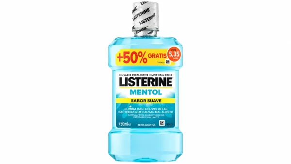 Listerine mentol suave 750ml