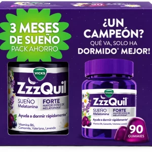 Zzzquil sueño forte 90 gummies sabor frutos del bosque pack