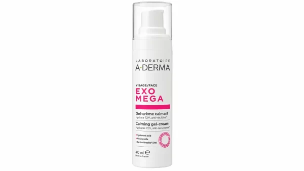 A-derma exomega gel-crema facial calmante 1 envase 40 ml