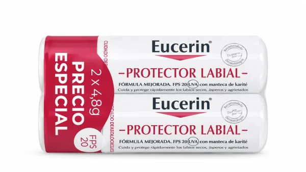 Eucerin  protector labial piel sensible 1 envase 4,8 gx2