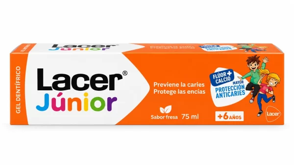 Lacer junior gel dental  1 tubo 75 ml sabor fresa