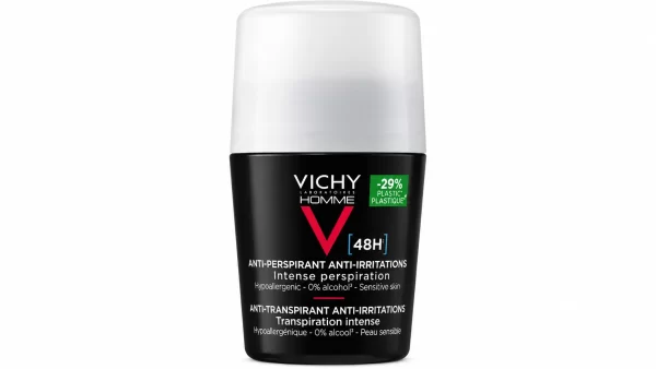 Vichy homme desodorante 48h antitranspirable calmante bola roll-on 50ml
