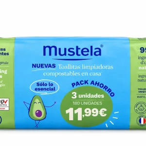 Mustela toallitas triplo 3x60