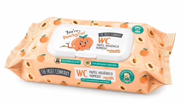 Tfc papel higienico humedo wc melocoton