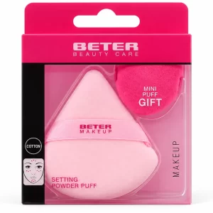 Beter borla para polvos de maquillaje doble algodon