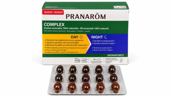 Pranarom aromaforce complex caps dia noche 15 caps