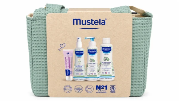 Mustela bolsa carrito beige / menta