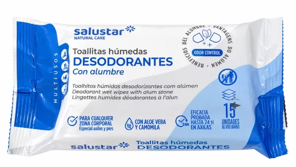 Salustar toallitas desodorantes