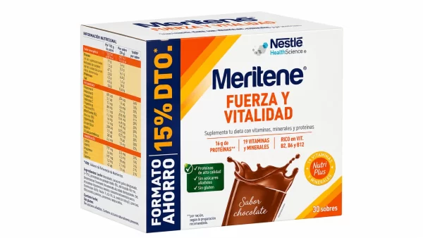 Meritene fuerza y vitalidad chocolate 30 sobres
