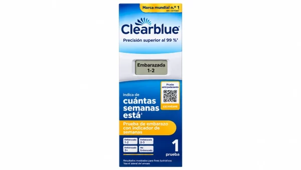 Test de embarazo digital con indicador de semanas