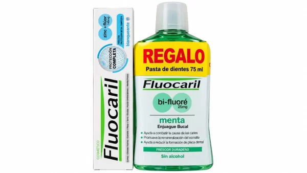 Fluocaril bi-fluore 25 mg enjuague bucal 2 envases 500 ml pack sabor menta