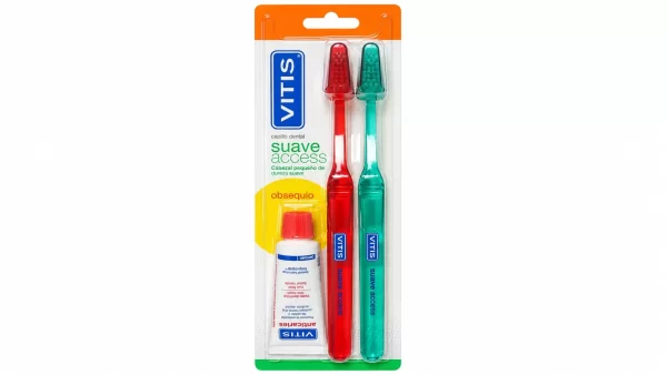 Cepillo dental adulto vitis access suave blister 2 unidades