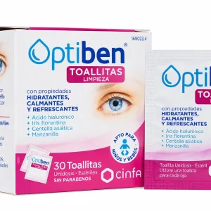 Optiben toallitas limpieza diaria 30 unidades