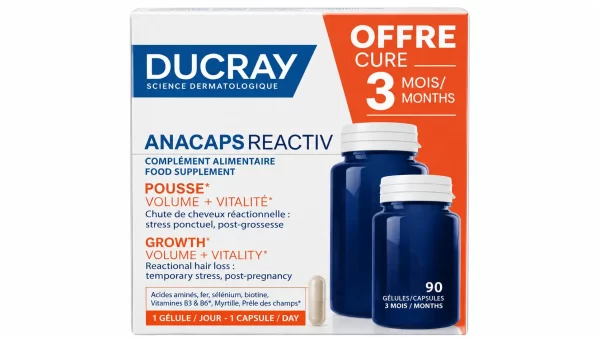 Ducray anacaps reactiv cabello y uñas 3 meses