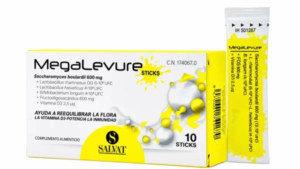 Megalevure  10 sticks sabor platano