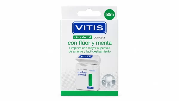 Vitis cinta dental con fluor y menta  50 m