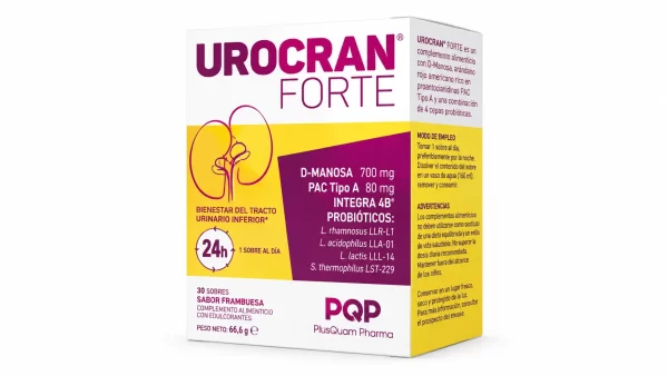 Urocran forte  30 sobres sabor frambuesa