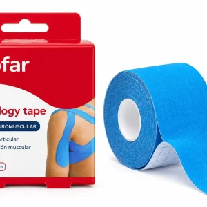 Acofar kinesiology tape vendaje 5 m x 5 cm azul