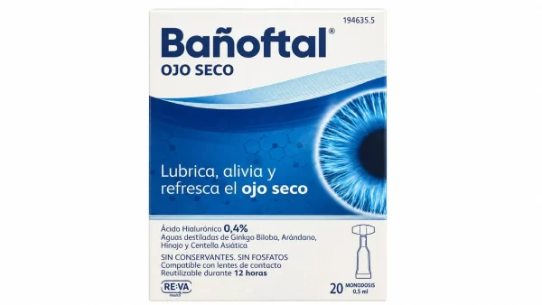 Bañoftal ojo seco 0,4% a.h.  20 monodosis 0,5 ml