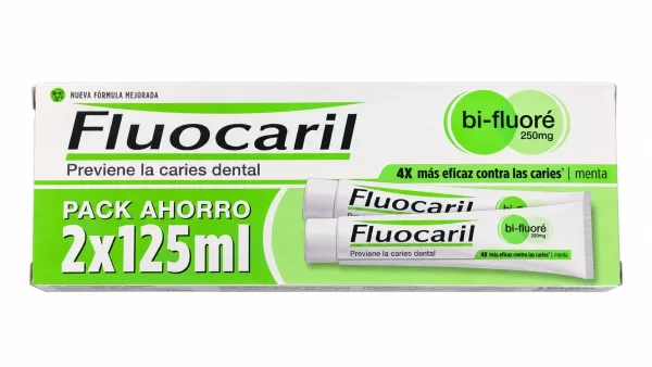 Fluocaril bi-fluore 250 dentifrico  2 envases 125 ml