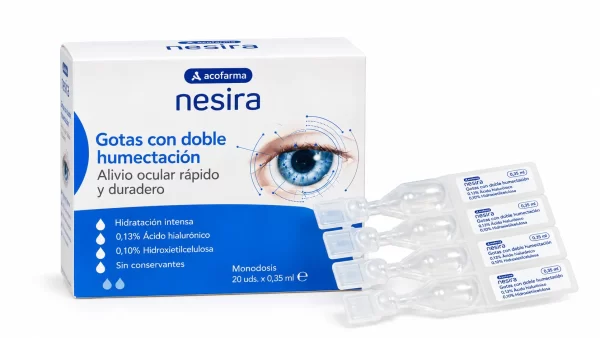 Acofarma nesira gotas con doble humectacion ah 20 monodosis 0,35 ml