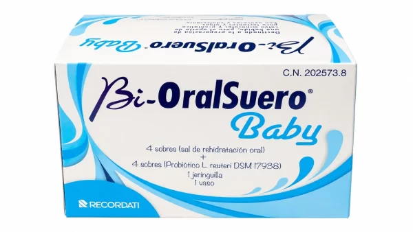 Bioralsuero baby  4 sobres 5,4 g + 4 sobres 1,9