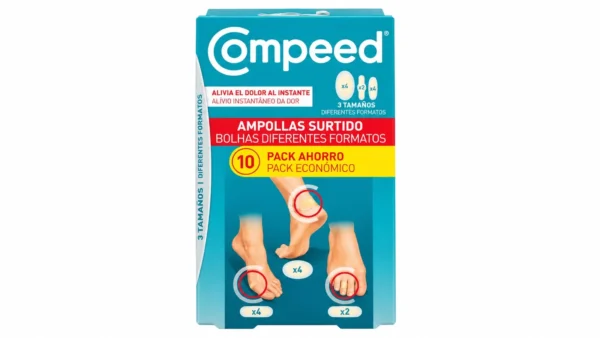 Compeed ampollas surtido 3 tamaños 10 unidades pack ahorro