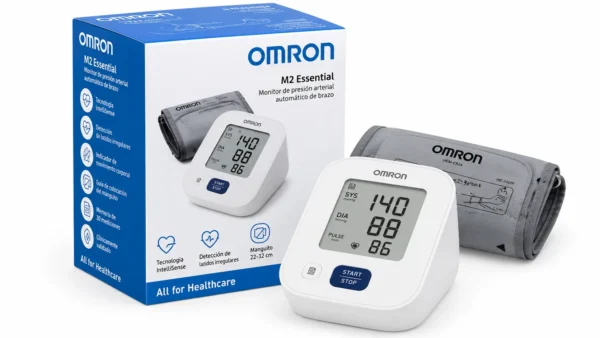 Monitor de presion arterial automatico de brazo omron m2 essential 1 unidad ref. hem-7188-e