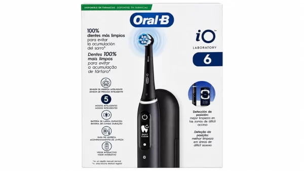 Cepillo dental electrico oral-b limpieza profesional io 6 1 unidad color negro