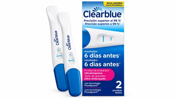 Test de embarazo ultratemprana clearblue 2 unidades